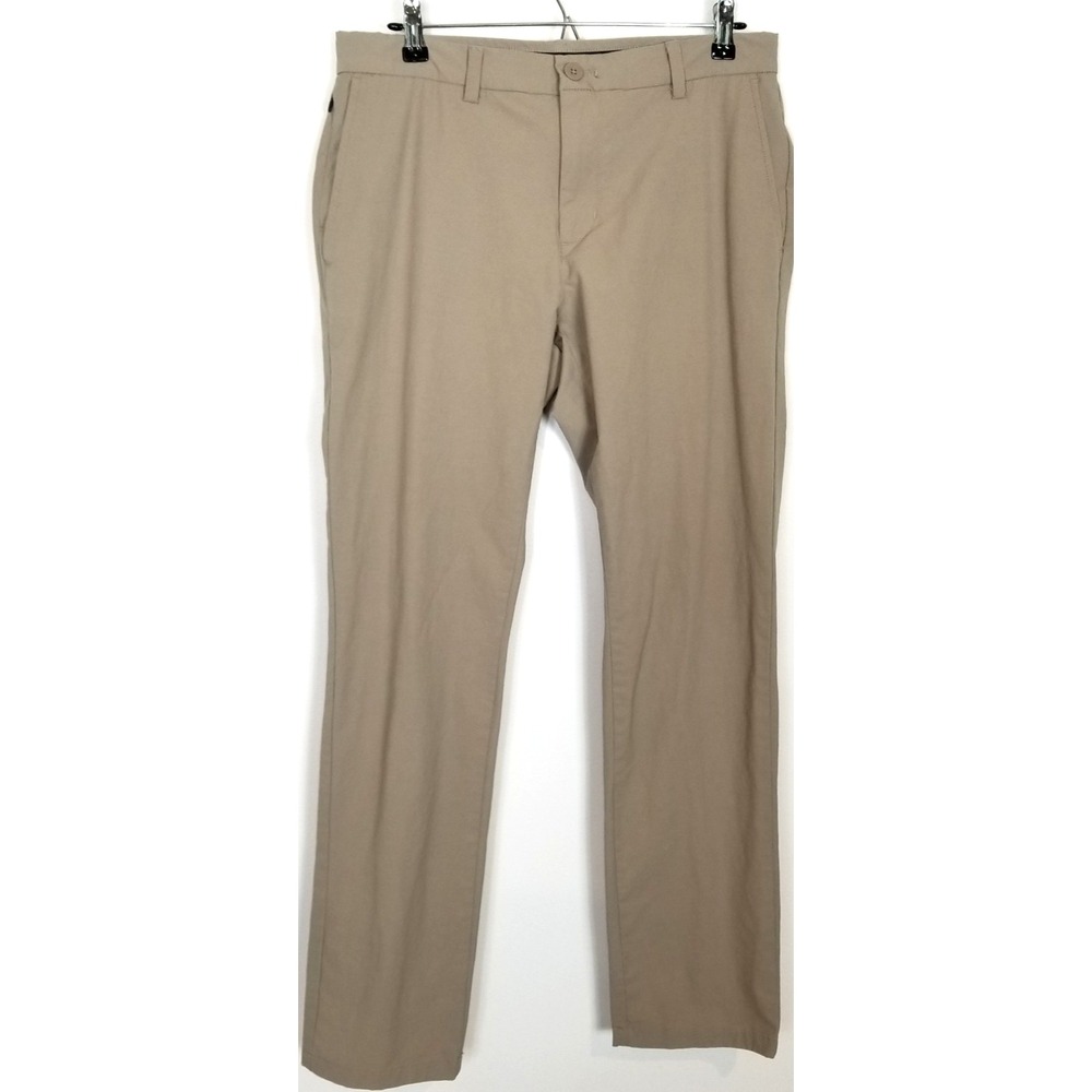 Vineyard Vines Men On The Go Pants Sz 32 x 32 Light Gray Nylon Stretched